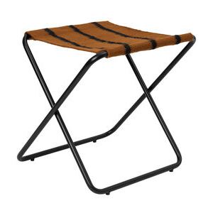 Desert folding stool - / Recycled plastic bottles - Black structure by Ferm Living Beige