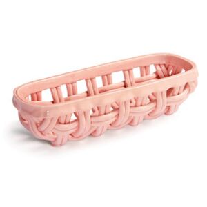 Studs Bread basket - / L 30.5 cm - Ceramic by & klevering Pink