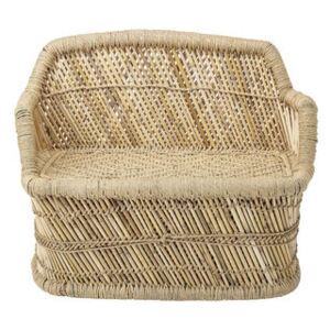 Children's sofa - / Bamboo & hessian - L 61 cm by Bloomingville Beige/Natural wood