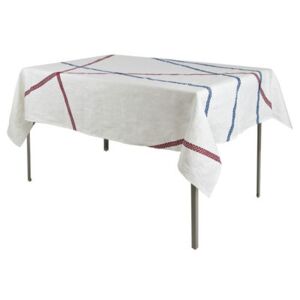 Lugo Fabric tablecloth - 180 x 140 cm by Internoitaliano Blue/Red