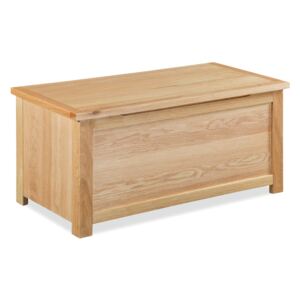 Newlyn Oak Blanket Box, Solid Wooden Bedroom Storage Chest or Toy Box | Roseland Furniture