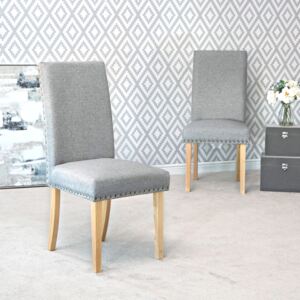 Wimborne Light Grey Straight Back Dining Chair