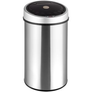 Tectake 400362 kitchen bin with sensor - silver, 50 l