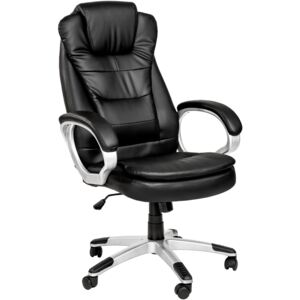Tectake 400578 office chair with double padding - black