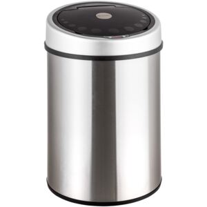 Tectake 400620 kitchen bin with sensor - silver, 40 l
