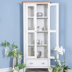 Chester White Painted Oak Display Cabinet