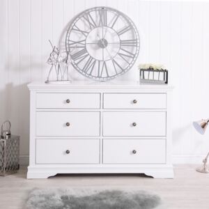 Florence White Painted 6 Drawer Chest