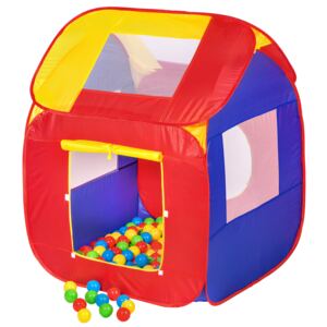 Tectake 400729 play tent with 200 balls pop up tent - colorful