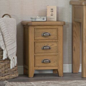 Wessex Smoked Oak Small Bedside Table