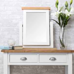 Chester White Painted Oak Dressing Table Mirror