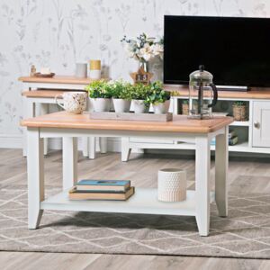 Gloucester White Painted Oak Small Coffee Table