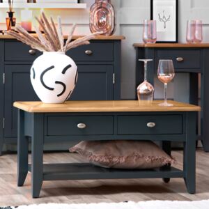 Gloucester Midnight Grey Painted Oak Large Coffee Table