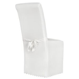 Tectake 401402 chair cover polyester - white, not patterned