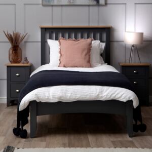 Gloucester Midnight Grey Painted Oak 3ft Single Bed Frame