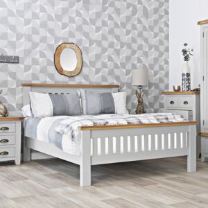 Hampshire Grey Painted Oak 5ft King Size Bed Frame