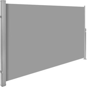 Tectake 401524 aluminium side awning - grey, 160 x 300 cm