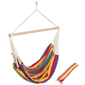 Tectake 401541 hammock xxl colourful incl. storage bag - colorful