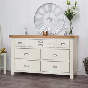 Hampshire Ivory Painted Oak 3 Over 4 Chest