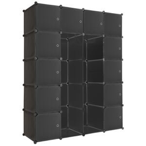 Tectake 401580 cube storage unit anita - black