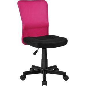 Tectake 401797 office chair patrick - black/pink