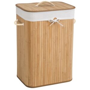 Tectake 401836 laundry basket with laundry bag - beige, 72 l