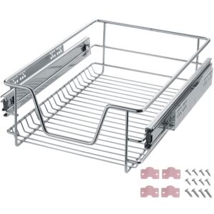 Tectake 402015 drawer runners with drawer, telescopic - 37 cm