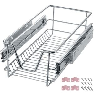 Tectake 402014 drawer runners with drawer, telescopic - 27 cm