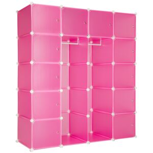 Tectake 402089 cube storage unit anita - pink