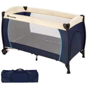Tectake 402416 travel cot for children - blue