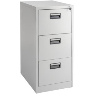 Tectake 402487 filing cabinet with 3 shelves - grey
