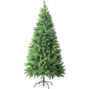 Tectake 402823 christmas tree artificial - 180 cm, 742 tips and injection moulded pine cones, green