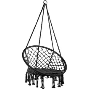 Tectake 403115 hanging chair jane - black