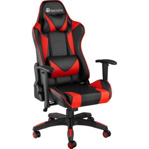 Tectake 403207 gaming chair twink - black/red