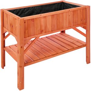 Tectake 403232 raised bed with storage - brown