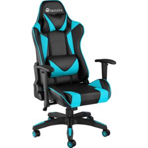 Tectake 403206 gaming chair twink - black/azure
