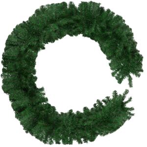 Tectake 403318 christmas garland - green