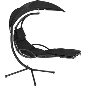 Tectake 403433 garden swing chair maja - black