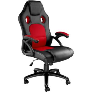 Tectake 403465 tyson office chair - black/red