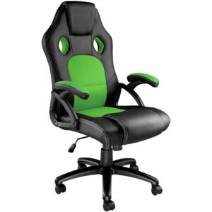 Tectake 403468 tyson office chair - black/green