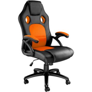 Tectake 403469 tyson office chair - black/orange