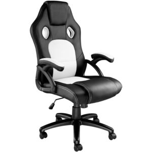 Tectake 403472 tyson office chair - black/white