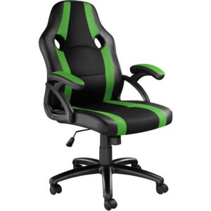 Tectake 403478 office chair benny - black/green