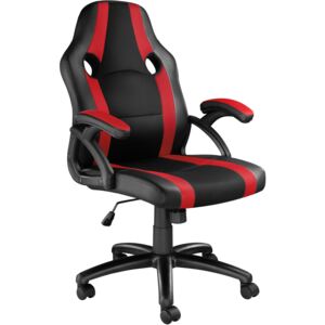 Tectake 403479 office chair benny - black/red