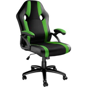 Tectake 403488 gaming chair goodman - black/green