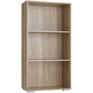 Tectake 403605 lexi bookcase with 3 shelves - oak