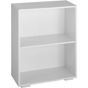 Tectake 403604 lexi bookcase with 2 shelves - white