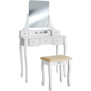 Tectake 403636 dressing table claire - white