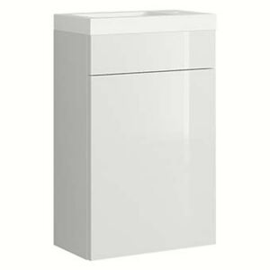 House Beautiful Ele-ment(s) Gloss White Wall Mounted Cloakroom Vanity with Basin