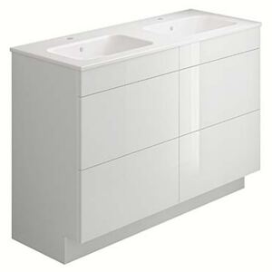 House Beautiful Ele-ment(s) 1200mm Gloss White Floorstanding Vanity with Basin