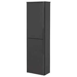 Lucca Tall Wall Hung Unit Graphite Glos